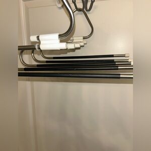 Black and Silver Pant Hangers